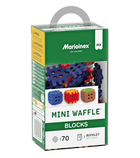 Marioinex, Mini Waffle, Green Blocks, klocki konstrukcyjne, 70 elementów