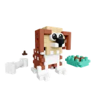 Marioinex, Mini Waffle, Pocket Pets Puppies, Beagle, klocki konstrukcyjne, 46 elementów