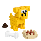 Marioinex, Mini Waffle, Pocket Pets Puppies, Golden Retriever, klocki konstrukcyjne, 52 elementów