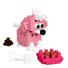 Marioinex, Mini Waffle, Pocket Pets Puppies, Pudel, klocki konstrukcyjne, 47 elementów