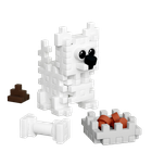 Marioinex, Mini Waffle, Pocket Pets Puppies, West Highland White Terrier, klocki konstrukcyjne, 49 elementów