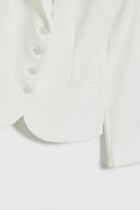 Marynarka damska, biała, Moodo