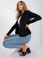 Marynarka damska, dresowa, czarna, Basic Feel Good