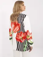 Marynarka damska, ecru, Italy Moda