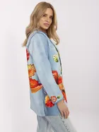 Marynarka damska, niebieska, Italy Moda