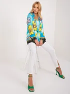 Marynarka damska, niebieska, Italy Moda