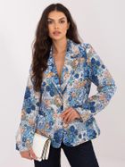 Marynarka damska, niebieska, Italy Moda