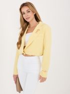 Marynarka damska, żółta, Italy Moda