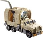 Matchbox, Jurassic World, transporter dinozaurów, zestaw z figurką Velociraptor