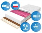 Materace z Gór, Flexi Lateks Kokos Zone, materac sprężysty, piankowy, lateksowy, kokosowy, 70-220-29 cm