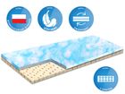 Materace z Gór, Top Lati Marshmalo, materac sprężysty, nawierzchniowy, lateksowy, wysokoelastyczny, bez pokrowca, 60-130-6 cm