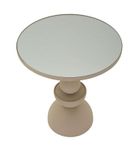 Mauro Ferretti, Dune, stolik kawowy z lustrzanym blatem, średnica 45 cm