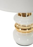 Mauro Ferretti, lampa z ceramiczną podstawą, Tavolo, ø 23 cm