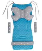 Medi Partners, Stars, wkładka do wózka, komplet, szary, turkusowy