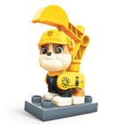Mega Bloks, Psi Patrol, figurka do budowania Rubble, klocki, 3 elementy