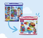MEGA Bloks, Torba, klocki, 60 elementów
