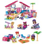 Mega Construx, Barbie Malibu Bundle, 5 zestawów, 445 klocków