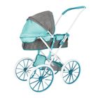 Mega Creative, metalowy wózek dla lalek głęboki, szary