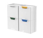Meliconi, kosz na śmieci do segregacji Ecocubes 22 L, żółty