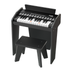 MeMe, drewniane pianino elektroniczne, 25 klawiszy