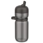 Mepal, Flip Active, bidon sportowy ze słomką, Graphite Black, 600 ml