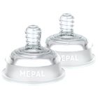 Mepal, Mio, smoczek do karmienia niemowląt ze średnim przepływem, 2 szt.