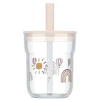Mepal, Mio, Sunshine&Rainbow, szklanka dziecięca ze słomką, 12m+, 250 ml