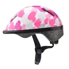Meteor, KS06, kask ochronny, pink hearts, rozmiar 48-52 cm