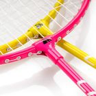 Meteor, zestaw do badmintona, stalowy, żółto-różowy