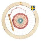 Micki, krosno okrągłe, ramka do tkania, zestaw kreatywny, 21 cm