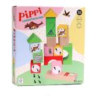 Micki, Pippi, klocki drewniane, 30 elementów