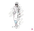 Miejskie modelki do kolorowania. Fashionista