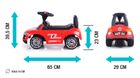 Milly Mally, Racer, jeździk, czerwony