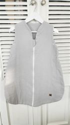 MimiNu, AVI, całoroczny śpiworek do spania, muślin, szary, TOG 2-2.5, 3-12m