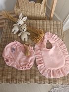 MimiNu, Bloomersy, muślinowe majtki na pieluchę, pudrowy róż, rozmiar M, 1-4 l.