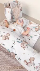 MimiNu, Karuzela, lekki kocyk dziecięcy, minky, 135-100 cm