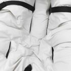 MimiNu, Karuzela, otulacz do nosidełka, kocyk z kapturkiem, ocieplany, beż, 90-90 cm