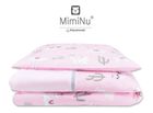 MimiNu, Lamy, Junior, 2-częściowy komplet pościeli, róż, 160-200 cm