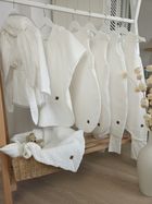MimiNu, Mimi, całoroczny śpiworek do spania, muślin, śmietanka, TOG 1.5-1.75, 3-9m