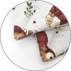 MimiNu, Miś na Księżycu, 2-częściowy komplet pościeli z wypełnieniem, beż, 120-90 cm