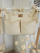 MimiNu, Oslo, przybornik muślinowy, szary