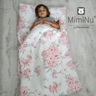 MimiNu, Peonie, śpiworek dla przedszkolaka, różowy