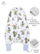 MimiNu, Piraci, śpiworek do spania z nogawkami, błękit, letni, TOG 0.5, rozmiar S, 1-2.5 l