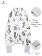 MimiNu, Piraci, śpiworek do spania z nogawkami, letni, błękitny, rozmiar S, TOG 0.5, 1-2,5l
