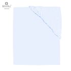 MimiNu, prześcieradło z gumką, jersey, błękitne, 60-120 cm