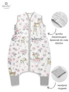 MimiNu, Słodka Sarenka, śpiworek do spania z nogawkami, letni, róż, rozmiar S, TOG 0.5, 1-2,5l