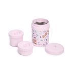 Miniland, Dreamland & CRVSH, termos na jedzenie z 2 pojemnikami hermetycznymi, wiewiórki, 700 ml