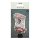 Mininor, smoczek silikonowy, Rose, 0m+, 2 szt.