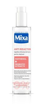 Mixa, Anti Reaction, łagodna emulsja do mycia przeciw zaczerwienieniom dla skóry reaktywnej, 150 ml