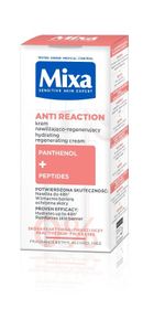 Mixa, Anti Reaction, nawilżająco-regenerujący krem przeciw zaczerwienieniom dla skóry reaktywnej, 50 ml